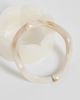 Pieces PIECES 2 pack marble effect bangles in white - 2