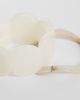 Pieces PIECES 2 pack marble effect bangles in white - 3