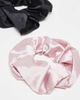 Pieces Pieces 2 pack scrunchies in black and pink-Multi - 2