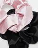 Pieces Pieces 2 pack scrunchies in black and pink-Multi - 3