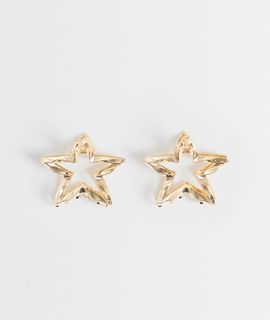 Pieces PIECES 2 pack small metal star clips in gold tone