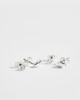 Pieces Pieces 2 pack stacking stud earrings in silver tone - 4