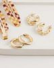 Pieces Pieces 2 pack twist hoop earrings in gold tone - 2