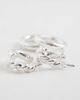 Pieces Pieces 2 pack twist hoop earrings in silver tone - 3