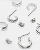 Pieces Pieces 3-pack huggie hoops in silver - 2