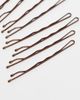 Pieces Pieces 30 pack hair pins card in bronze-Brown - 2