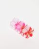 Pieces Pieces 3 pack mini hawaiian flower hair claws in green and orange-Multi - 2