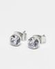 Pieces Pieces 3 pack pearl & diamante stud earrings in silver & white-Multi - 4