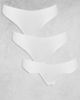 Pieces Pieces 3 pack seamless thongs in white - 1