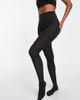 Pieces Pieces 40 denier body shaping tights in black - 1