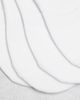 Pieces Pieces 4 pack footsie invisible socks in white - 2