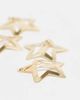 Pieces Pieces 6 pack star hair clips in gold - 3