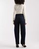 Pieces Pieces barrel leg jeans in dark indigo blue-Navy - 2