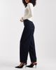 Pieces Pieces barrel leg jeans in dark indigo blue-Navy - 3