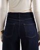 Pieces Pieces barrel leg jeans in dark indigo blue-Navy - 4