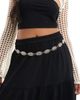 Pieces Pieces boho chain belt in silver - 1