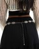 Pieces Pieces boho chain belt in silver - 3