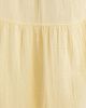 Pieces PIECES boho tiered maxi skirt in pastel yellow - 3