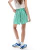 Pieces Pieces boyfriend fit shorts in green and white stripe - part of a set - 4