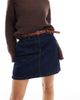 Pieces Pieces braided faux leather belt in cognac-Brown - 1