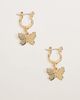 Pieces PIECES butterfly hoop earrings in gold tone - 1