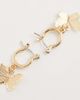 Pieces PIECES butterfly hoop earrings in gold tone - 4