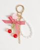 Pieces Pieces cherry bag charm in red and white - 1