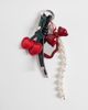 Pieces PIECES cherry mutli bag charm with mirror in red-Multi - 1
