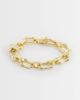 Pieces PIECES chunky bracelet in gold tone - 1