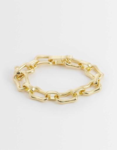 Pieces PIECES chunky bracelet in gold tone