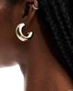 Pieces Pieces chunky hoop earrings in gold - 1