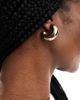 Pieces Pieces chunky hoop earrings in gold - 2