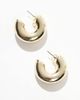 Pieces Pieces chunky hoop earrings in gold - 4