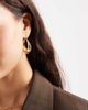 Pieces Pieces chunky hoop earrings in gold tone - 1