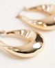 Pieces Pieces chunky hoop earrings in gold tone - 2