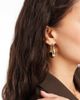 Pieces Pieces chunky hoop earrings in gold tone - 3
