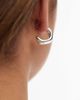 Pieces Pieces chunky hoop earrings in silver - 2