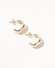 Pieces Pieces chunky hoops in gold - 2