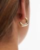 Pieces Pieces chunky hoops in gold - 3