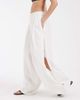 Pieces Pieces crinkle cotton balloon sleeve pants in white - 2
