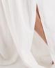 Pieces Pieces crinkle cotton balloon sleeve pants in white - 4