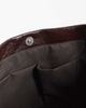Pieces Pieces crinkle patent faux leather bag in chocolate brown - 3
