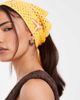 Pieces PIECES crochet starfish headband in yellow and orange - 3