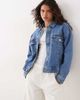 Pieces Pieces Denim jacket in medium blue denim - 1