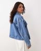 Pieces Pieces Denim jacket in medium blue denim - 3