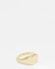 Pieces Pieces Exclusive 18k plated heart signet ring in gold - 1