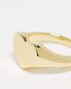 Pieces Pieces Exclusive 18k plated heart signet ring in gold - 3