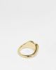 Pieces Pieces Exclusive 18k plated heart signet ring in gold - 4