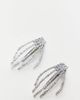Pieces Pieces Exclusive Halloween 2-pack skeleton hand hair clips in silver - 1