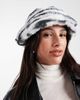 Pieces Pieces faux fur bucket hat in zebra print-Multi - 1